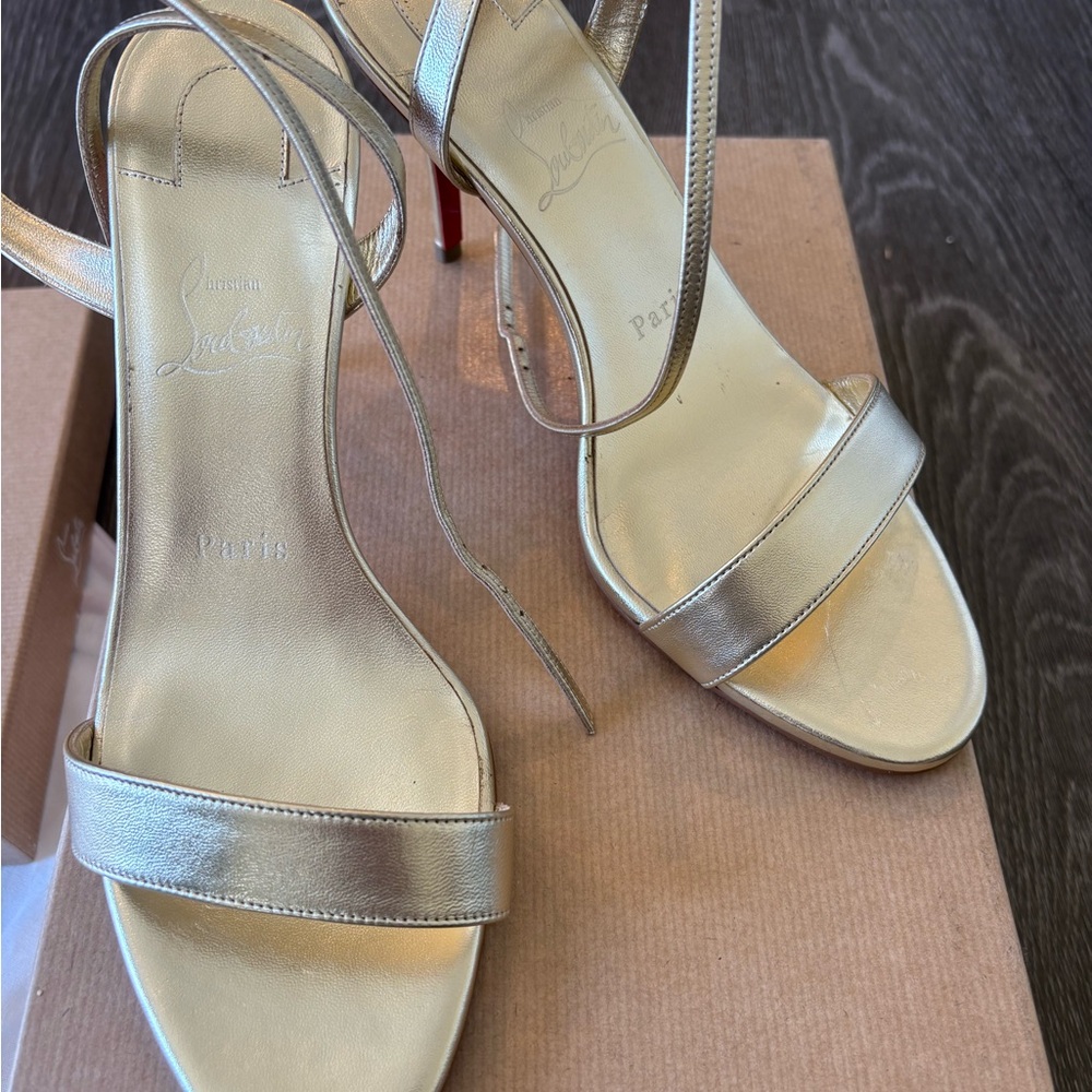 Christian Louboutin Miss Z Sandal Platine Size 39